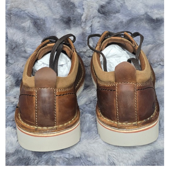 NWB Clarks Eastridge Low Light Brown Leather Oxford‎ Men's Size 8M - Picture 5 of 10